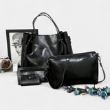 DANIELLA 4-PIECE LEATHER BAG SET