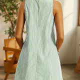Sophie™ - Sleeveless Striped Dress