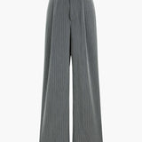 Striped High-Waist Trousers