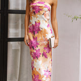 Thesa - Sleeveless satin dress