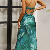 Thesa - Sleeveless satin dress