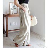Arlowe Wrap Waist Wide-Leg Pants
