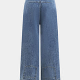 Luxe Fade-Wash Wide-Leg Jeans