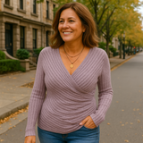 ELIZABETH TUMMY TUCK LONG SLEEVE TOP