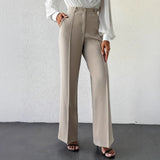 Monarch Line Pleated High-Waist Pants