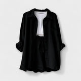 VANESSA 2-PIECE BUTTON UP AND SHORTS SET