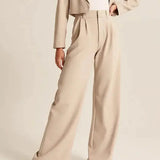 Seabourne Pleated Wide-Leg Pants