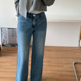 Reve High-Rise Wide Leg Jeans