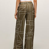 Luna Abstract Print Wide Leg Pants