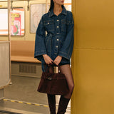 Bardot Belted Denim Jacket