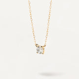 Lustre Solitaire Necklace
