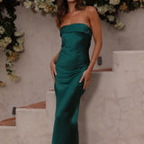 Thesa - Sleeveless satin dress