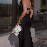 Thesa - Sleeveless satin dress