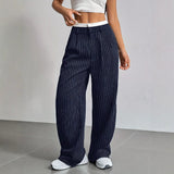 Stryx Pinstripe Wide-Leg Pants
