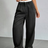 Stryx Pinstripe Wide-Leg Pants