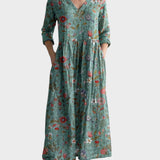 Grace -Maxi Dress with Vintage Floral Print