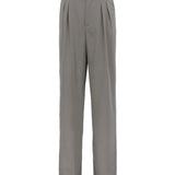 Milan Fold-Detail Wide Leg Pants