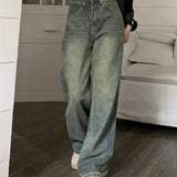 Peyton Vintage Wash Wide Leg Jeans