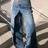 Phantom Split Wide Leg Jeans