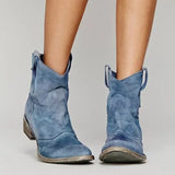 Rosalie™ - Vintage Cowboy Ankle Boots