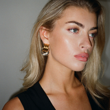 Dual-Tone Petite Knot Earrings