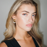 Dual-Tone Petite Knot Earrings