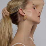 Golden Tarn Twist Earrings