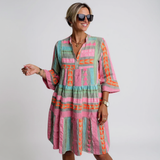 Juliane – Boho Ruffled Swing Dress