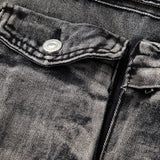 Ombre Wide-Leg Cargo Jeans