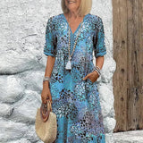 Harper™ - Vibrant Mid Length Dress