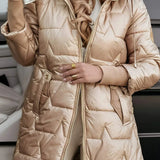 Harper – Elegant Winter Coat with Hood and Padding