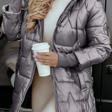 Harper – Elegant Winter Coat with Hood and Padding